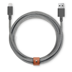 Native Union Кабель Belt Lightning/USB (3 м), серый