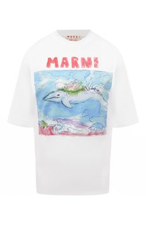 Хлопковая футболка Marni