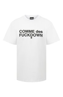 Хлопковая футболка Comme des Fuckdown