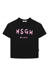 Хлопковая футболка MSGM kids