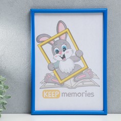 Фоторамка пластик l-4 21х30 см синий (пластиковый экран) Keep Memories