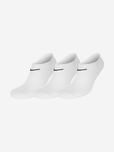 Носки Nike Lightweight No-Show, 3 пары, Белый