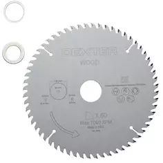 Диск пильный по дереву Dexter FD-E031903060T 60Т 190x30x1.2 мм, кольца: 20 и 25.4