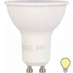 Лампа светодиодная Gauss LED Elementary MR16 GU10 220 В 9 Вт спот матовый 640 лм, тёплый белый свет