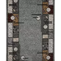 Дорожка ковровая «Лайла де Люкс» 1604-66, 1 м, цвет серый Без бренда