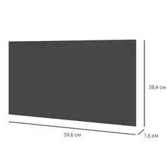 Дверь для шкафа Лион 59.6x38x1.6 цвет графит Без бренда