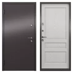 Дверь входная металлическая Термо, 950 мм, левая, цвет магнолия айсберг Torex