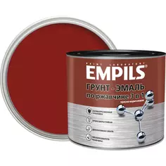 Грунт-эмаль по ржавчине 3 в 1 Empils PL гладкая цвет красно-коричневый 2.7 кг Эмпилс