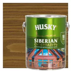 Лазурь для дерева Husky Siberian Суперлазурь цвет ореховое дерево 2.7 л