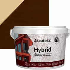 Антисептик Akvateks Hybrid гибридный лессирующий полуматовый палисандр 2.5 л Акватекс