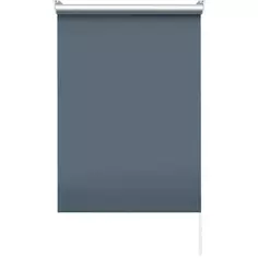 Штора рулонная блэкаут Эскар 70x160 см серо-синяя Denim 1