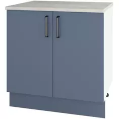 Шкаф напольный Нокса 80x86x56 см ЛДСП цвет голубой Basic