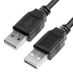 Кабель интерфейсный USB 2.0 GCR GCR-AM2 GCR-UM2M-BD2S-1.8m PROF 1.8m, AM/AM, черный, 28/24AWG, экран, армированный, морозостойкий