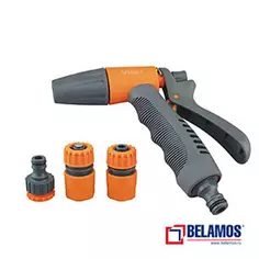 Набор для полива Belamos 7508 1 режим пистолет-разбрызгиватель с комплектом соединителей
