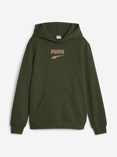 Худи для мальчиков PUMA Downtown Logo, Зеленый