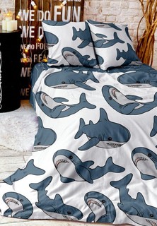 Постельное белье 2-спальное Crazy Getup Plush sharks