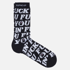 Носки RIPNDIP Fuckin Fuck, цвет чёрный, размер 40-46 EU