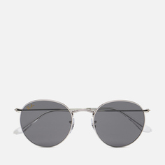 Солнцезащитные очки Ray-Ban Round Metal Legend Gold, цвет серебряный, размер 53mm