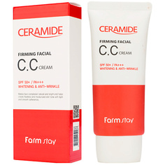 FARMSTAY CC крем для лица укрепляющий с керамидами Ceramide Firming Facial CC Cream