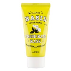 Ночная маска для лица APIEU FRESH MATE MASK увлажняющая с экстрактом базилика и баобаба 50 мл A'pieu