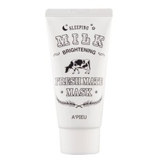 Ночная маска для лица APIEU FRESH MATE MASK выравнивающая тон кожи с молочными протеинами 50 мл A'pieu