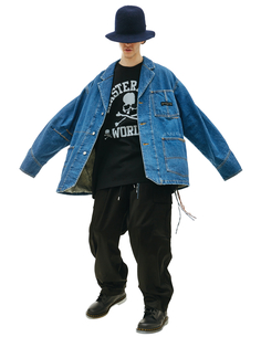 Джинсовый пиджак с карманами Mastermind World