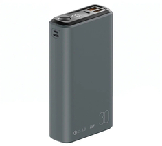 Внешний аккумулятор Olmio QS-30, 30000mAh, space-gray