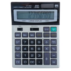 Калькулятор настольный, 12 - разрядный, ct - 912, средний NO Brand