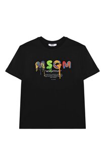 Хлопковая футболка MSGM kids