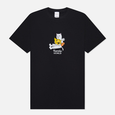 Мужская футболка RIPNDIP x World Industries Nerm Heart Flameboy, цвет чёрный