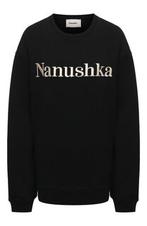 Хлопковый свитшот Nanushka