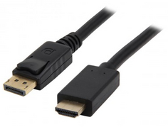 Кабель интерфейсный DisplayPort-HDMI KS-IS KS-385-3 male-male 1080p , 3м