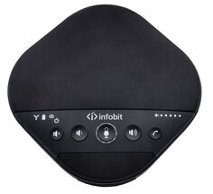 Комплект Infobit iSpeaker M600 беспроводных всенаправленных спикерфонов, 5,8G, 5-метровый захват на 360 градусов, 2 каскадных спикерфона. Для помещени