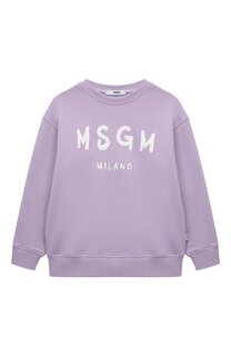 Хлопковый свитшот MSGM kids