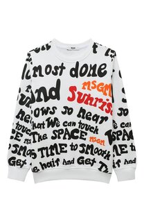 Хлопковый свитшот MSGM kids