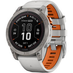 Смарт-часы Garmin Fenix 7 Pro Sapphire Solar Titanium/Fog Gray (010-02777-21)