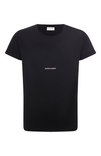 Хлопковая футболка Saint Laurent