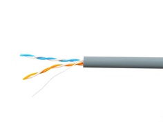 Сетевой кабель SkyNet Light UTP indoor 2x2x0.46 Fluke Test cat.5e 100m Grey CSL-UTP-2-CU/100