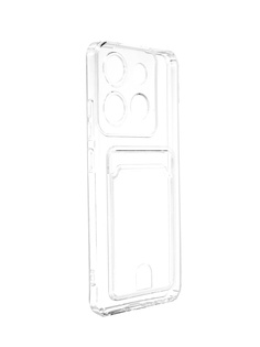 Чехол Zibelino для Infinix Smart 7 Silicone Card Holder защита камеры Transparent ZSCH-INF-S7-CAM-TRN