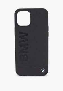 Чехол для iPhone BMW 12 Pro Max (6.7), Signature Genuine leather Logo imprint Black