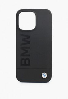 Чехол для iPhone BMW 13 Pro, Signature Liquid silicone Laser logo Hard Black