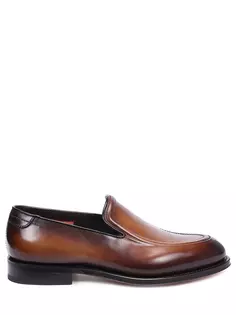 Лоферы кожаные Santoni