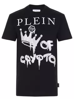 Футболка хлопковая с принтом Philipp Plein