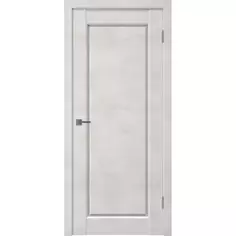 Дверь межкомнатная Манxэттен 1 остеклённая ПВХ ламинация цвет лофт крем 60x200 см (с замком и петлями) VFD