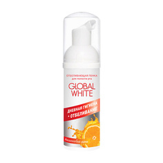 Пенка для полости рта GLOBAL WHITE Отбеливающая пенка для полости рта Апельсиновый фреш