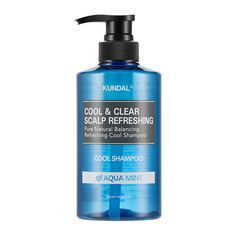 Шампунь для волос KUNDAL Шампунь освежающий и успокаивающий кожу головы Водная Мята Cool & Clear Shampoo