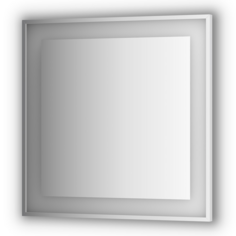 Зеркало Evoform в багетной раме со встроенным LED-светильником 26,5 W 90x90 см