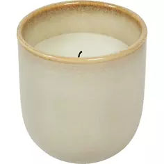 Свеча ароматизированная в стакане Ваниль и специи цвет слоновая кость 9.5 см Atmosphera