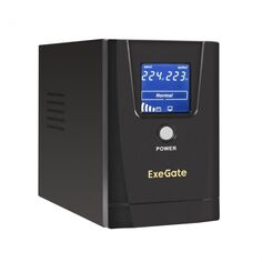 Источник бесперебойного питания Exegate SpecialPro Smart LLB-500.LCD.AVR.2SH.USB EX294614RUS 500VA/300W, LCD, AVR, 2*Schuko, USB, Black