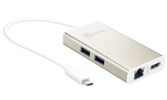 Адаптер j5create JCA374 USB-C Multi-Adapter - HDMI/Ethernet/USB 3.1 HUB/PD 2.0